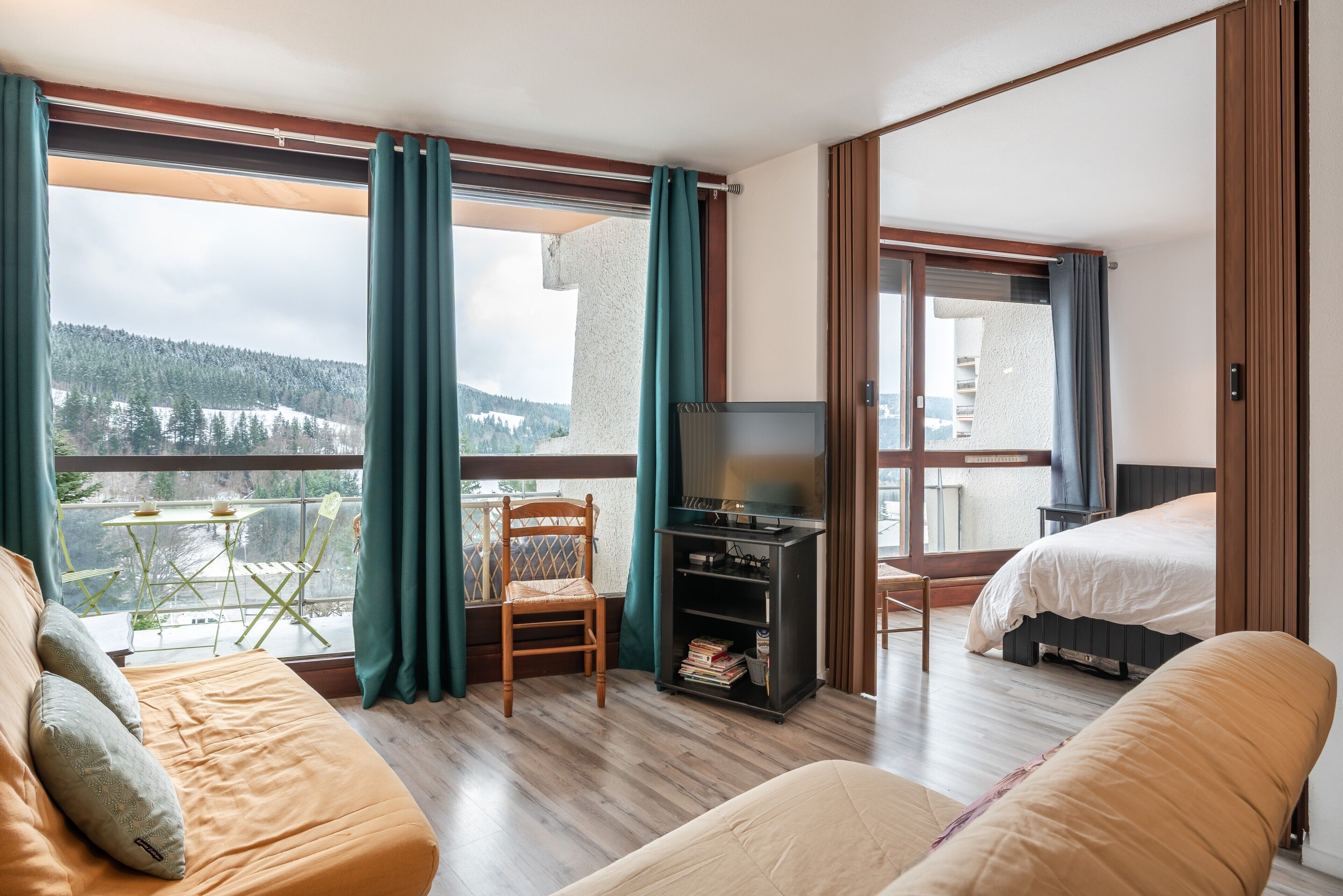 1 soveværelse, sengetøj