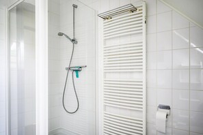 House | Bathroom | Shower - Detached Holiday Home With Jetty and Outdoor spa (Vlagtwedde)