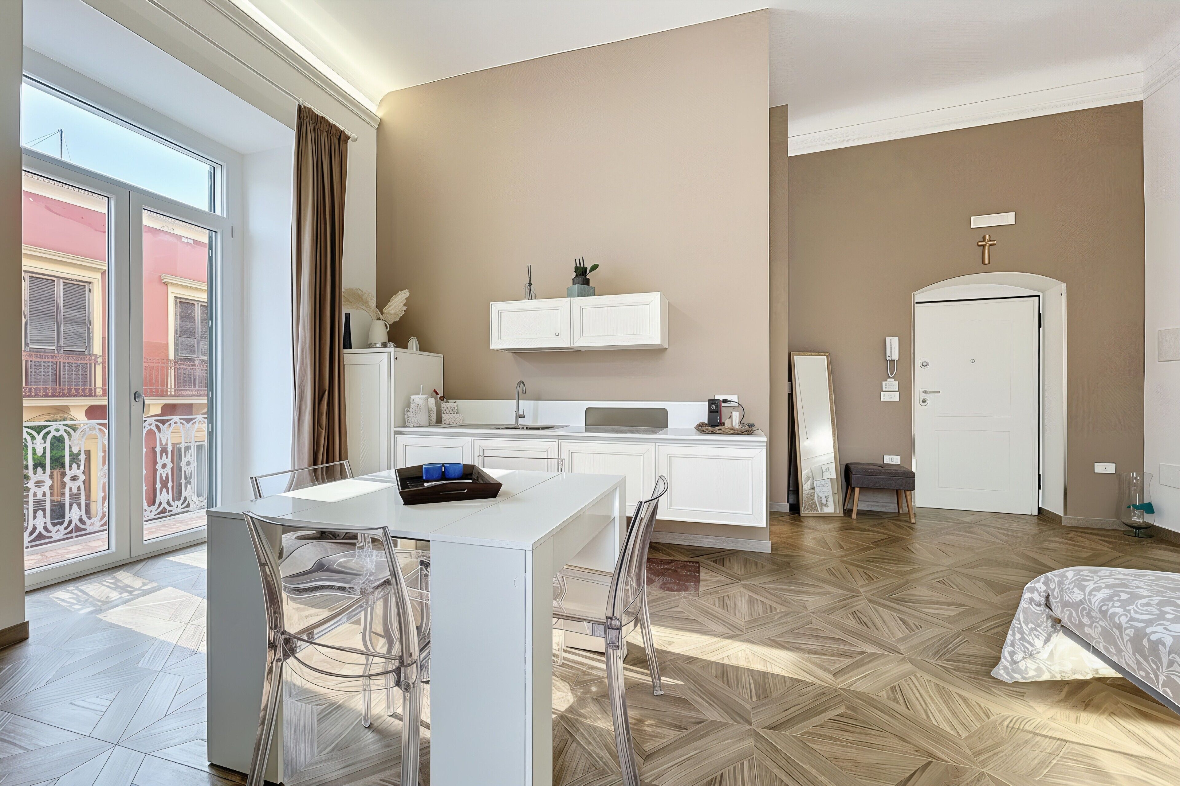 1 Schlafzimmer, Schreibtisch, Bügeleisen/Bügelbrett, WLAN