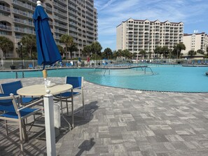 Outdoor pool, a heated pool - 1st Floor Golf View Condo, Free Beach Shuttle, pool/ Hot Tub, Barefoot Landing (North Myrtle Beach)
