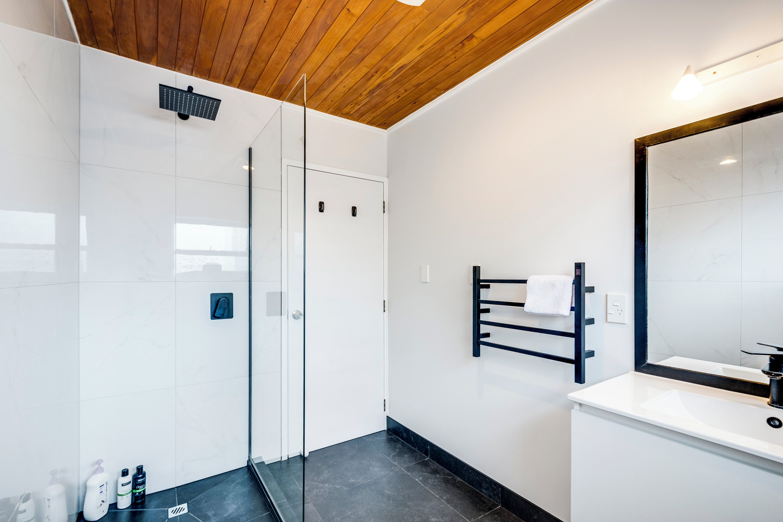 Shower, hair dryer