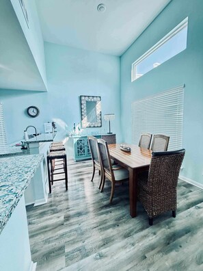 Townhome, Multiple Beds, Patio (Saltwater Solace) | Dining - Saltwater Solace, For 8 (Galveston)