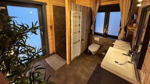 House | Bathroom - Blockhutte im Harz mit Sauna und Kamin (Goslar)
