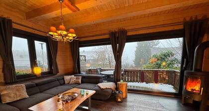 Blockhutte im Harz mit Sauna und Kamin