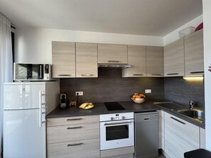 Private kitchen - 50m from ski slopes, 1st floor, balcony, tv, ski locker, 50m², Vars (Vars)