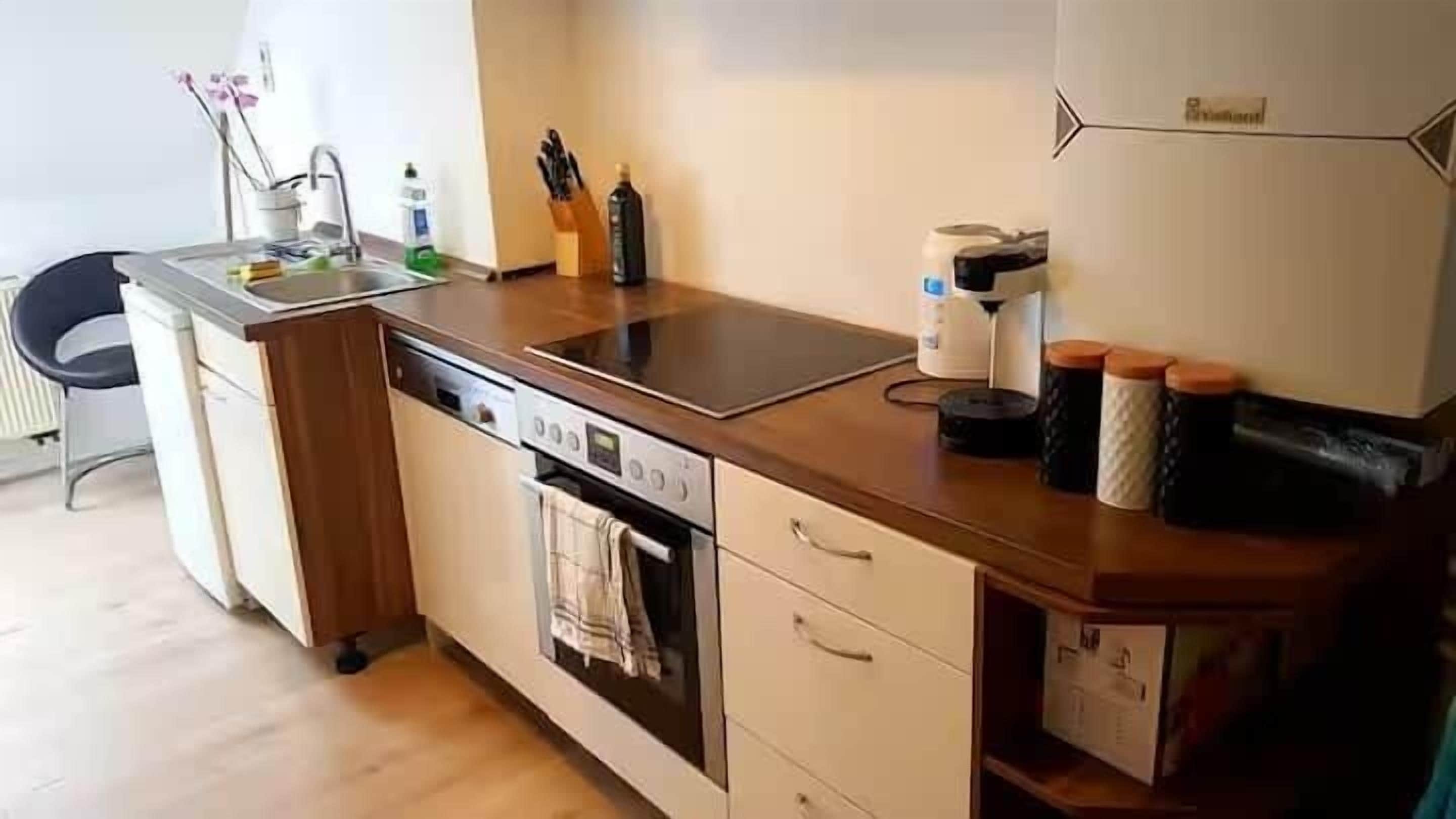 Kühlschrank, Ofen, Herdplatte, Geschirrspüler