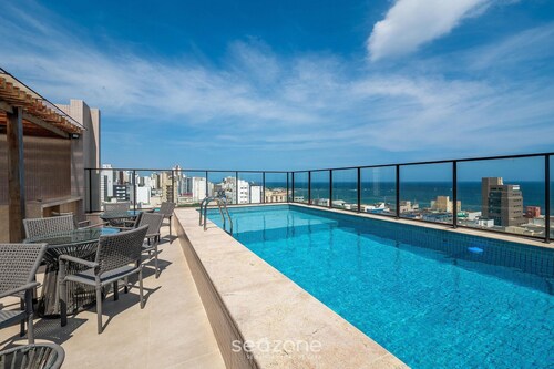 Full Apartments in Building w/ Pool & gym 500m From the Beach - Hpas