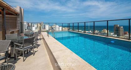 Full Apartments in Building w/ Pool & gym 500m From the Beach - Hpas