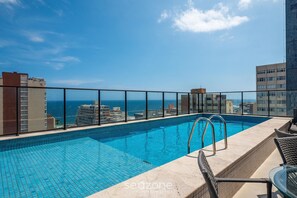 Outdoor pool - Full Apartments in Building w/ Pool & gym 500m From the Beach - Hpas (Salvador)