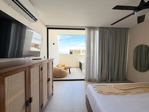 Desk, WiFi - PH de 2 rec, gim, cine y jacuzzi privado en Tulum (Tulum)