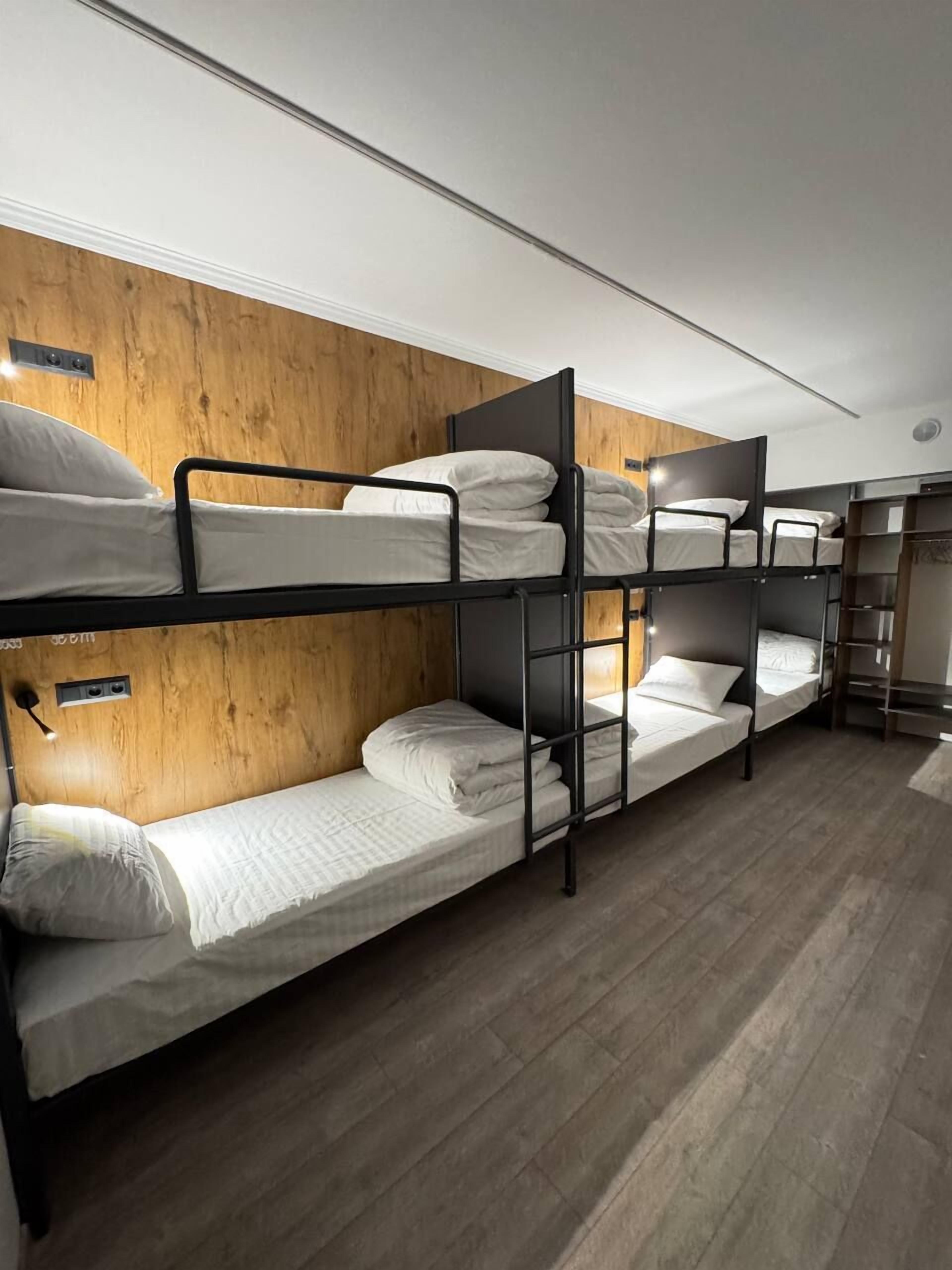Desk, free WiFi, bed sheets