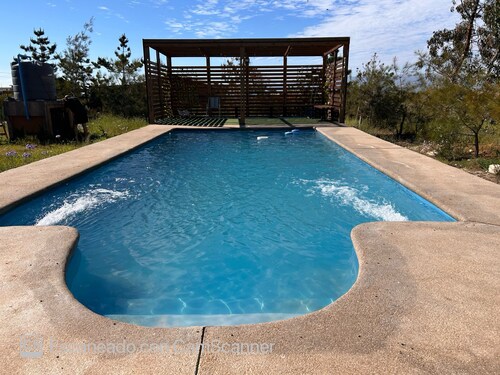 Cabaña con piscina y quincho para 6 personas, playas de Guanaqueros, Tongoy ymás