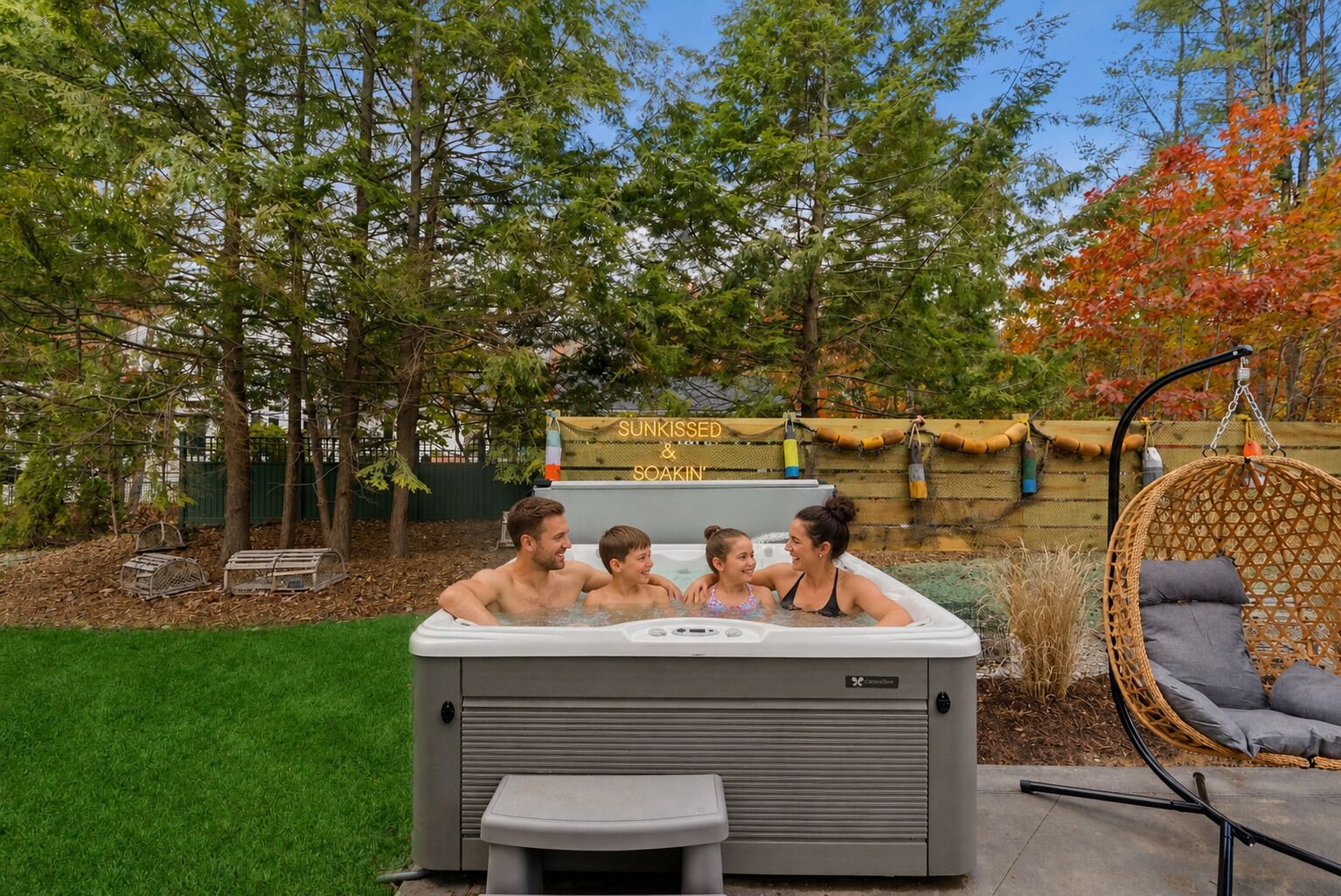 Baignoire à remous extérieure