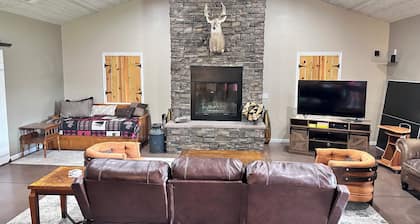Family Retreat with pool table and double bunks.
