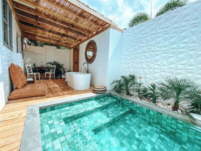 Private Pool & Exterior tub at Bohemian Suites