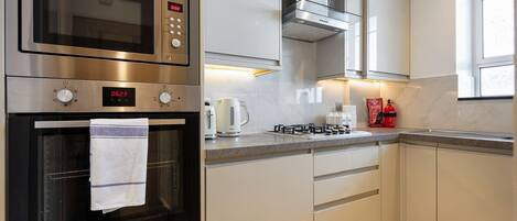 Microwave, oven, stovetop, dishwasher