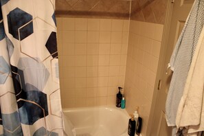 Hair dryer, towels, soap, toilet paper - The Cozy Haven at Cherry Creek Revisor (Aurora)