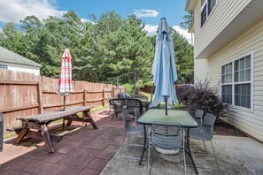 屋外ダイニングエリア