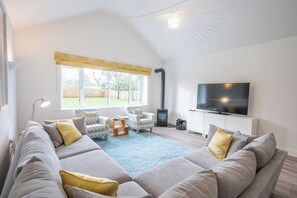 Fernseher, Kamin