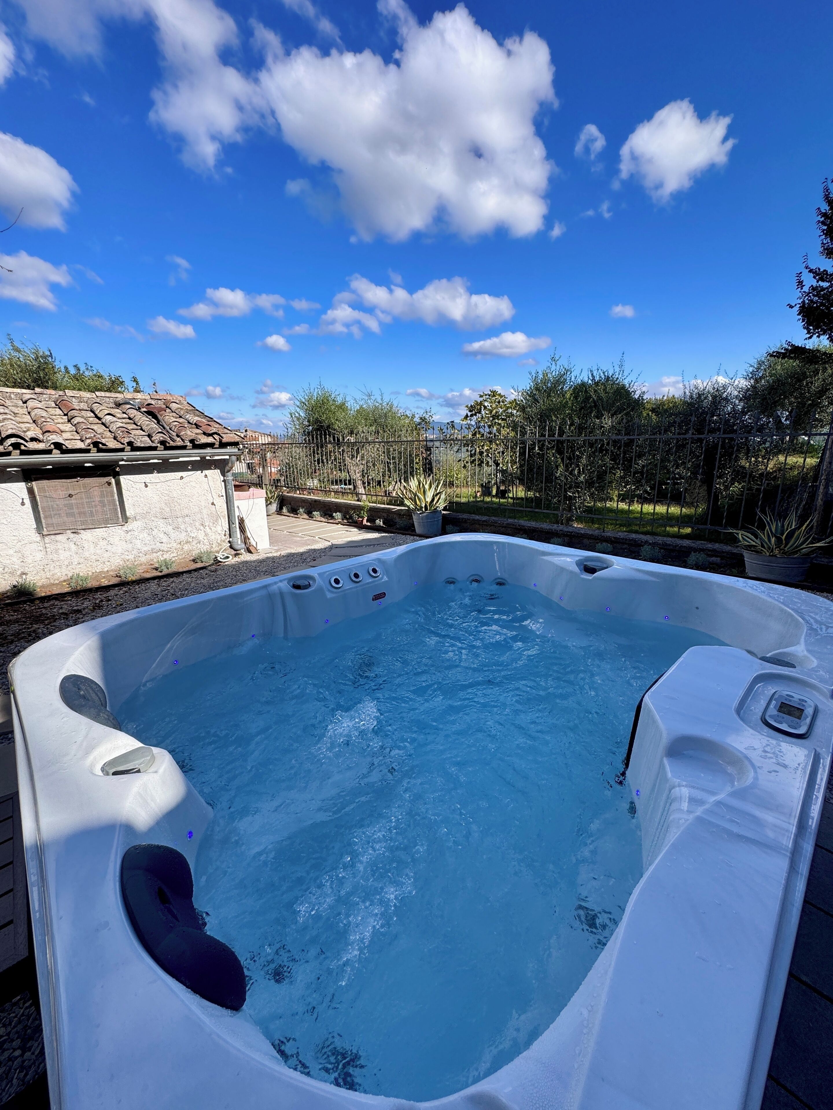 Idromassaggio all'aperto