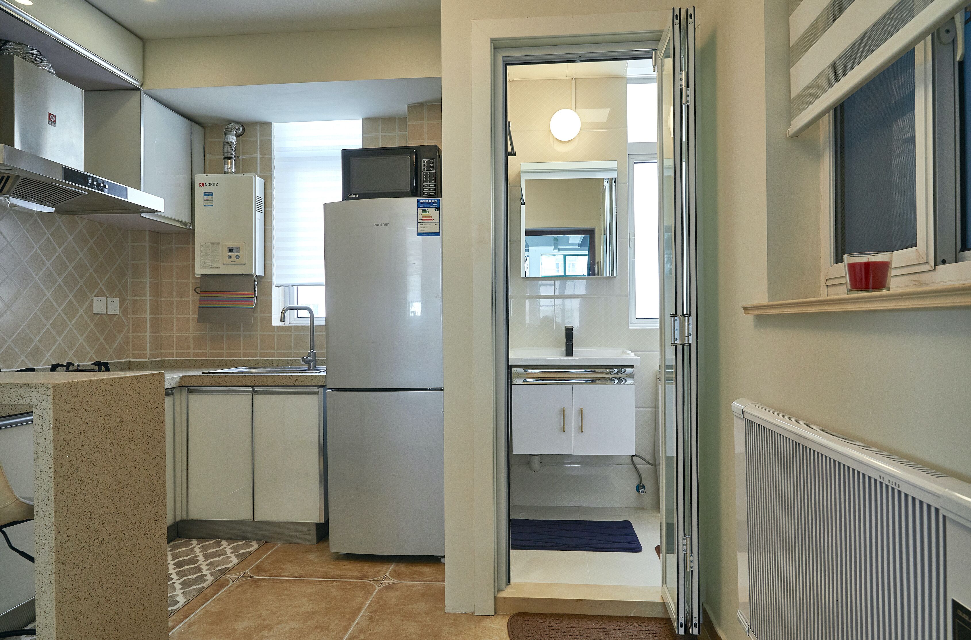 高級開放式客房, 庭園景 | 私人廚房 | 雪櫃、微波爐、爐具、清潔用品