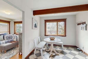 Living area - Cozy historic retreat with sunroom office, near Green Lake and city highlights (Seattle)
