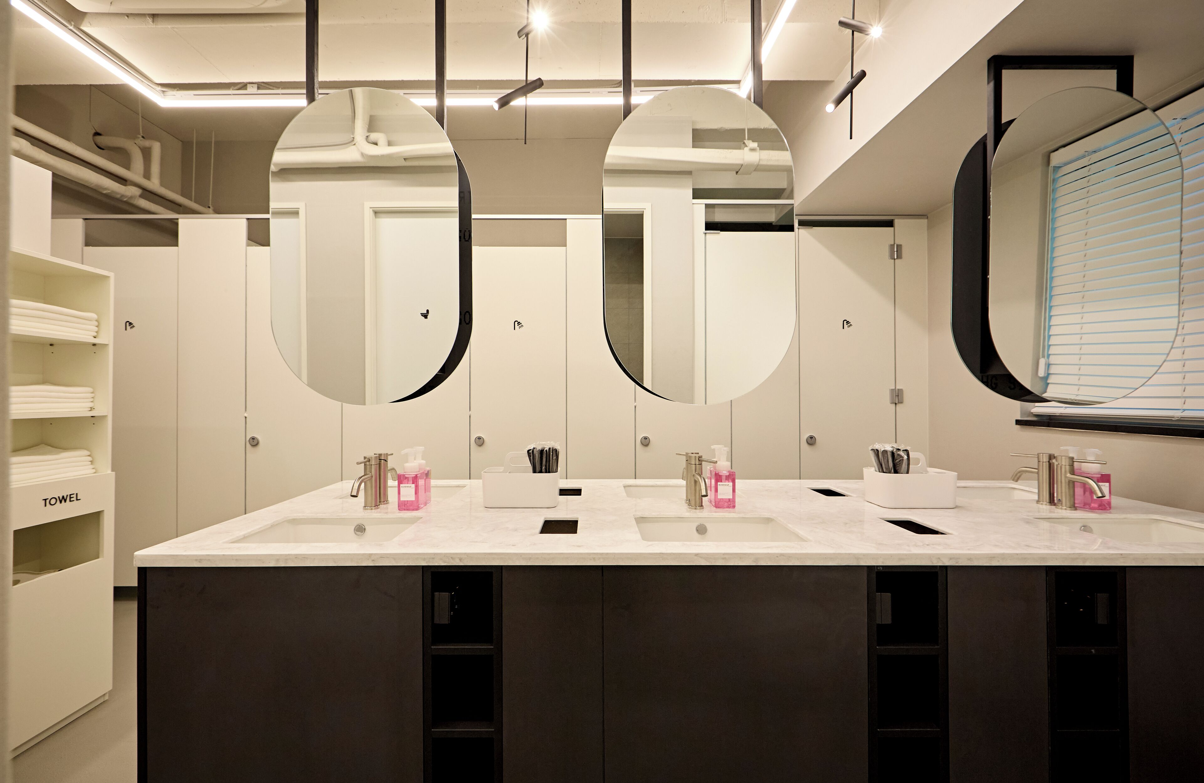 Shower, free toiletries, hair dryer, slippers