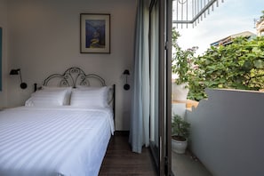 สตูดิโอ, ระเบียง, วิวเมือง | ผ้าม่านกันแสง, ห้องเก็บเสียง, Wi-Fi ฟรี