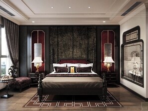 Luxury Double Room, Lake View | Desk, laptop workspace, blackout drapes, soundproofing