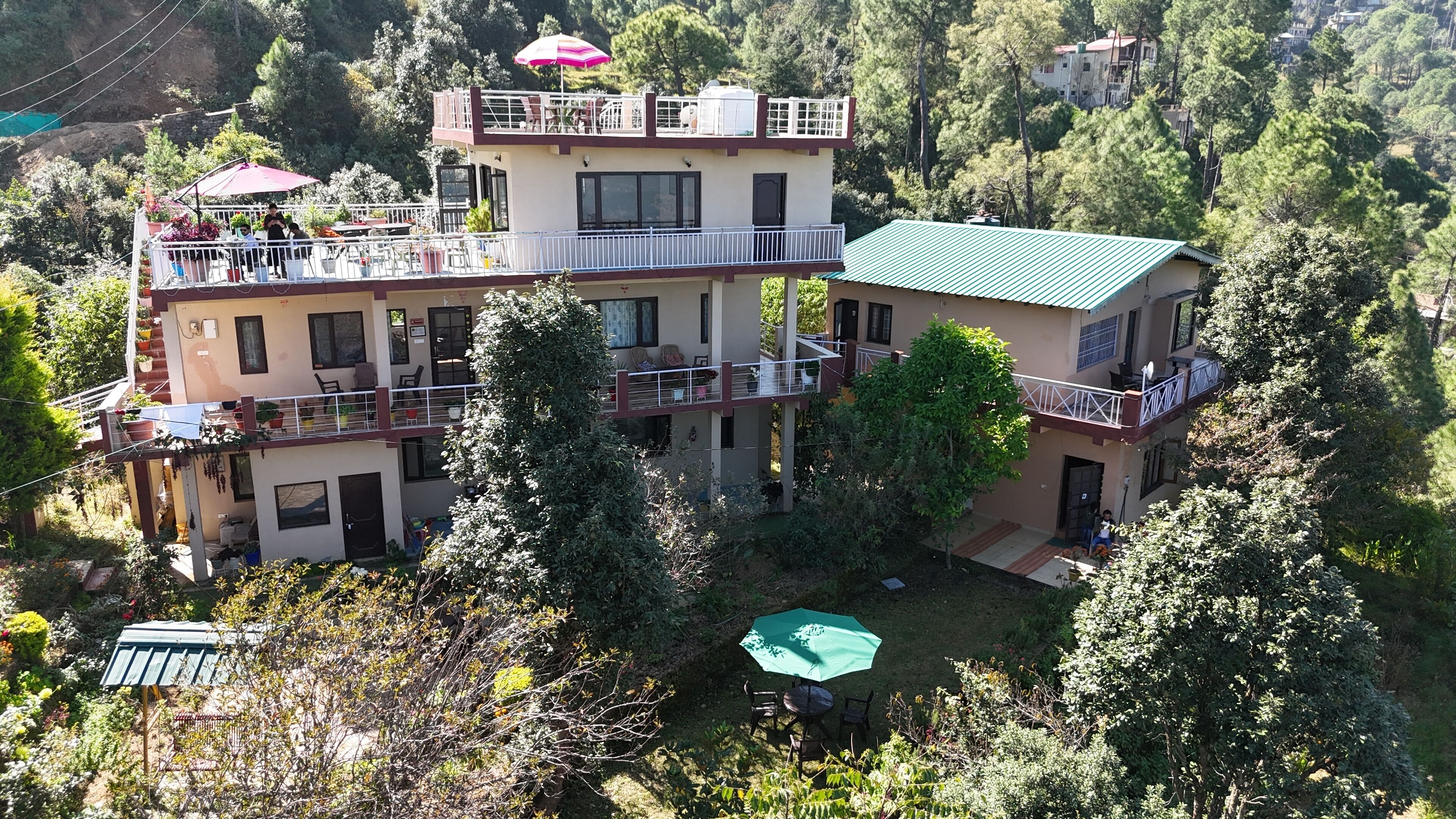 Façade de l’hébergement