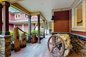 Exterior detail - Luxury waterfront home with hot tub, dock, game room, and stunning views (Bainbridge Island)