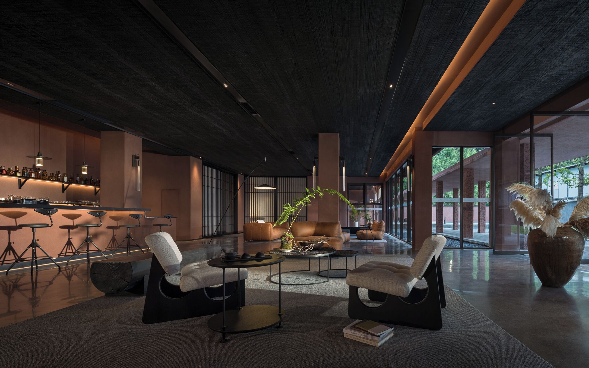 Sala de estar en el lobby