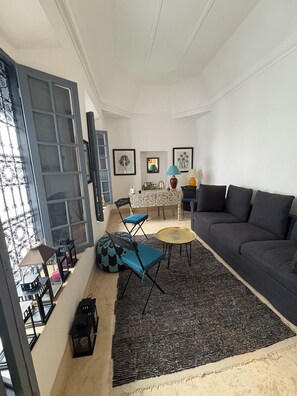 Living area - Family Riad with swimming pool (Marrakech)