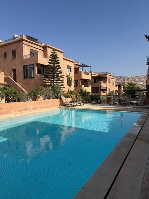 Pool - Residential apartment. 3km from TAGHAZOUT beaches. Near agadir.  MOROCCO (Taghazout)