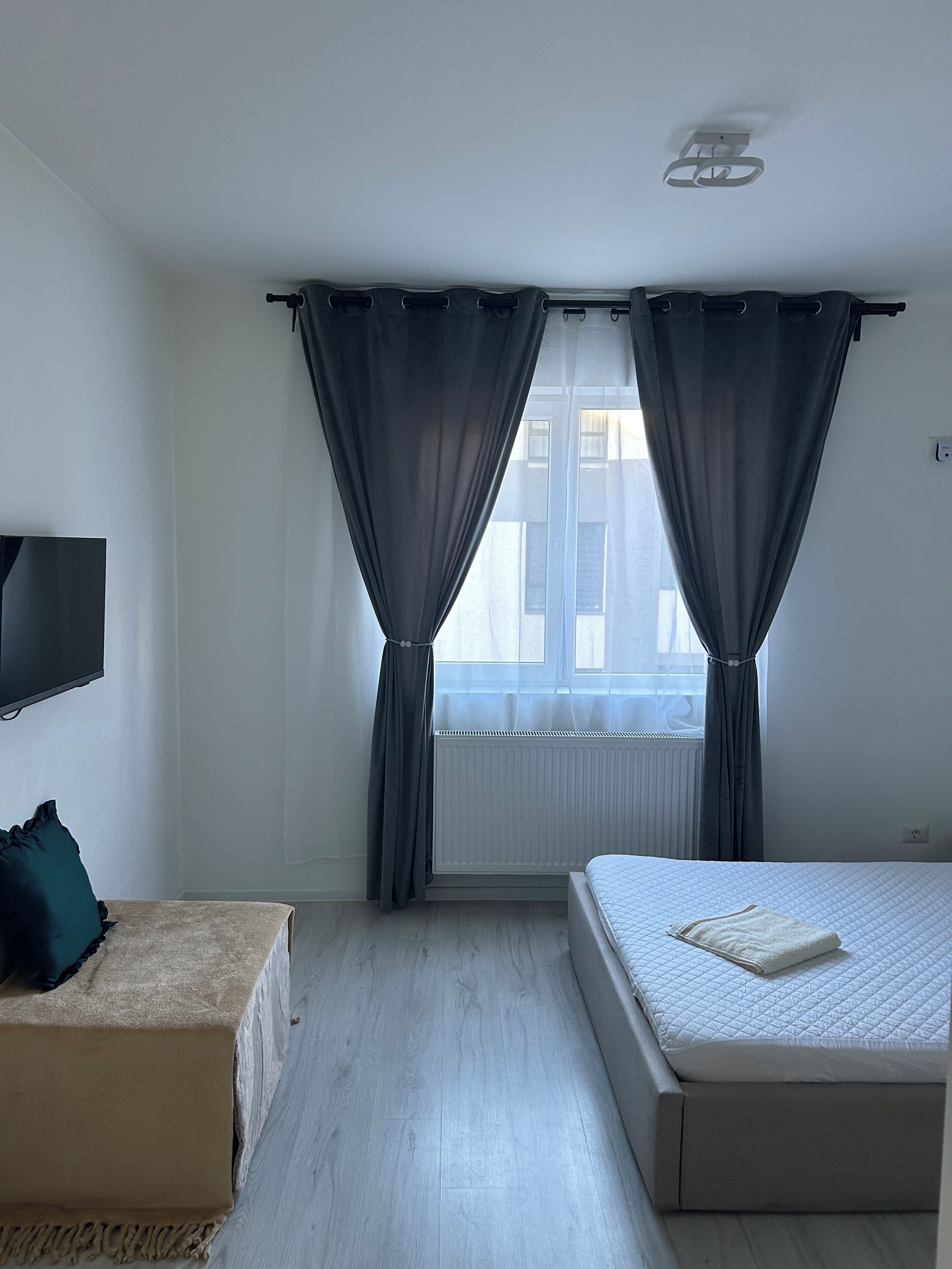 1 غرفة نوم وواي فاي وملاءات أسرّة