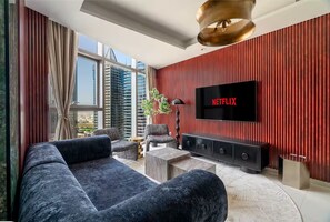 Comfort Apartment, City View | Living area - Paramount Hotel Rooftop Infinity Pool (Dubai)