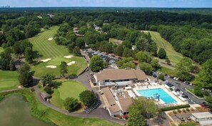 Exterior - Golf course home in Raintree Country Club. Outdoor oasis with pool and hot tub. (Charlotte)