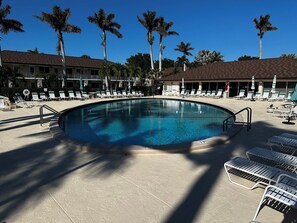 A heated pool - Trendy 2 Bedroom-1 Bath Condo in Aquarius of Marco Island Complex. (Marco Island)