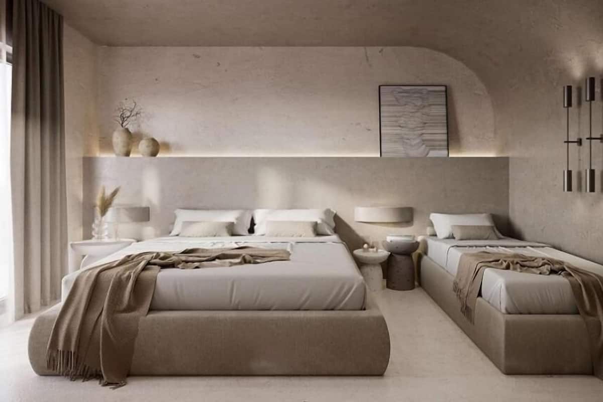 Caja de seguridad en la habitación y escritorio