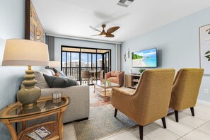 Condo, 1 Bedroom | Living area | Smart TV - Estero Island Yacht & Racquet Club 224 1 Bedroom Condo (Fort Myers Beach)