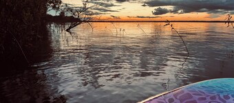 Stunning and private lake front sunrise and sunset views!
