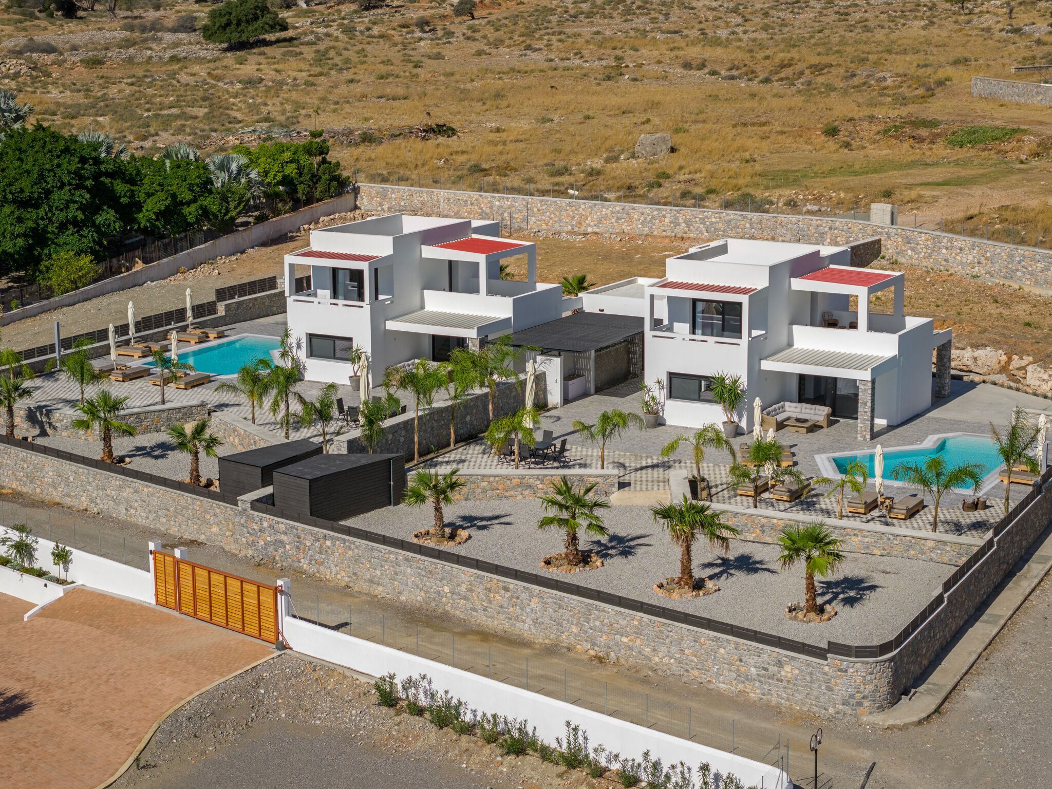 Outdoor wedding area