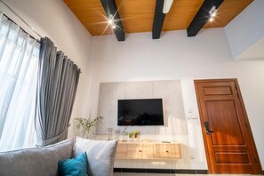 Deluxe-dobbeltværelse - bjergudsigt | Opholdsområde