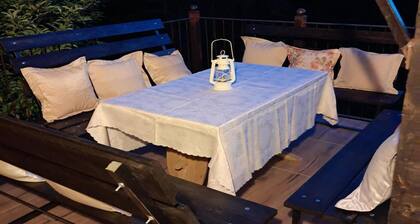 Half of a holiday home, large garden, terrace