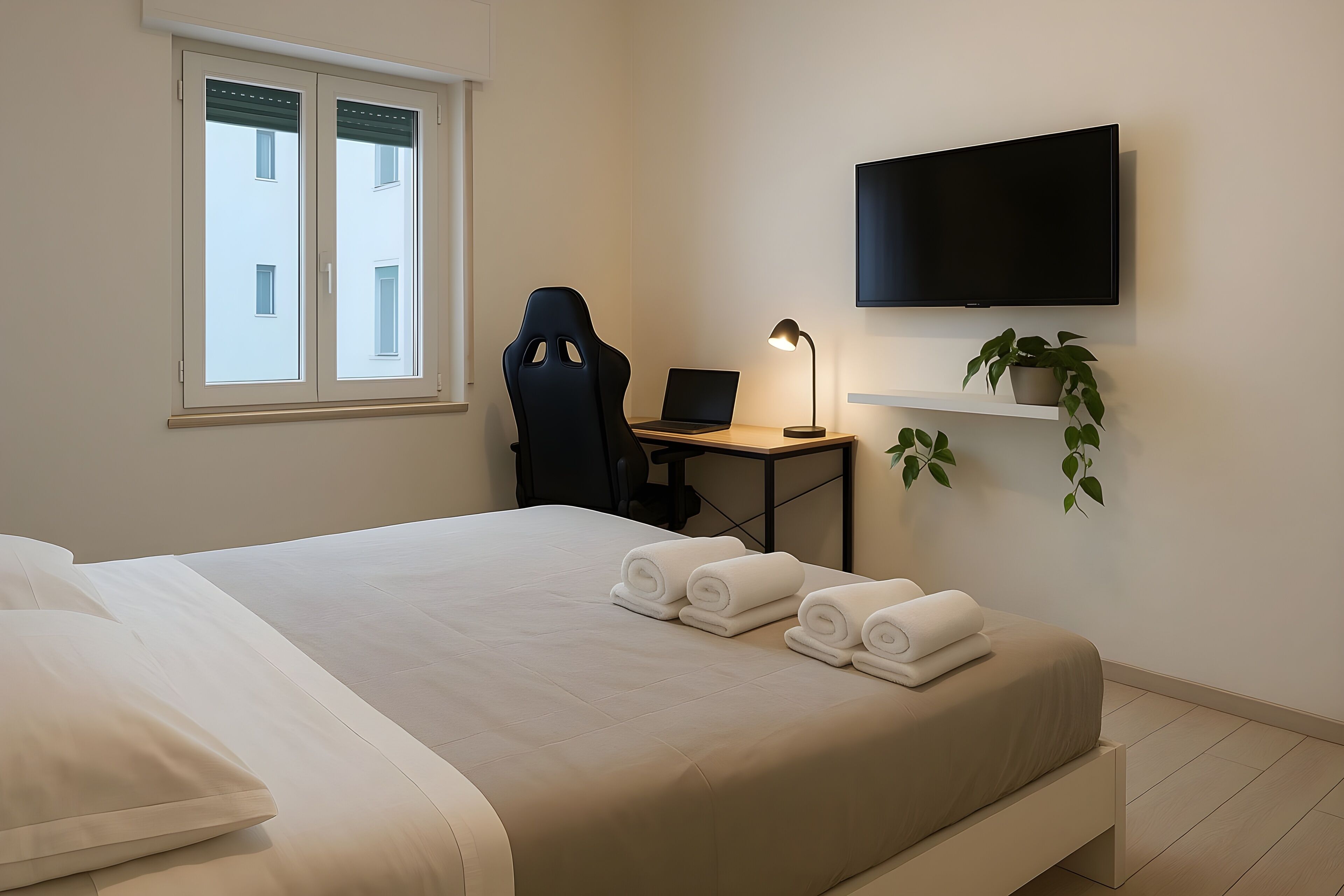 2 chambres, fer et planche à repasser, Wi-Fi, draps fournis