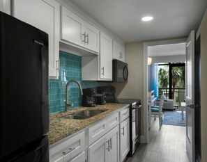 Private kitchen - Family Oceanfront Escape | Lazy River, Pools & Hot Tubs | Walk to SkyWheel (Myrtle Beach)