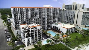 Exterior - Family-Friendly Oceanfront Suite, Pools, Fitness, Lazy River|Minutes to Broadway (Myrtle Beach)