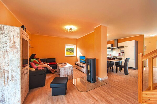 House | Living room - Ferienhaus Hyggelig in Seehausen am Oberuckerse (Oberuckersee)