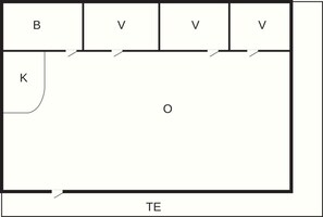 House | Floor plan - 4 Star Holiday Home in Slagelse (Slagelse)