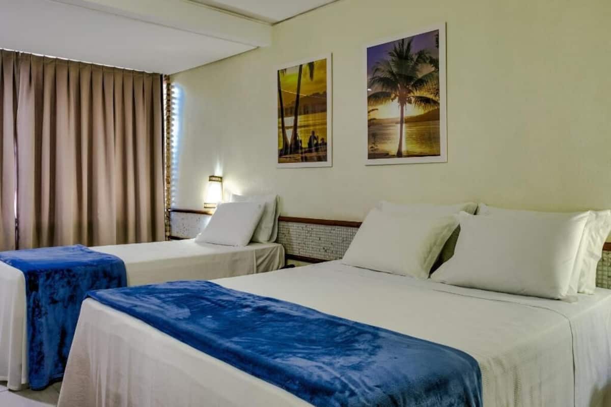 Desk, laptop workspace, free WiFi, bed sheets